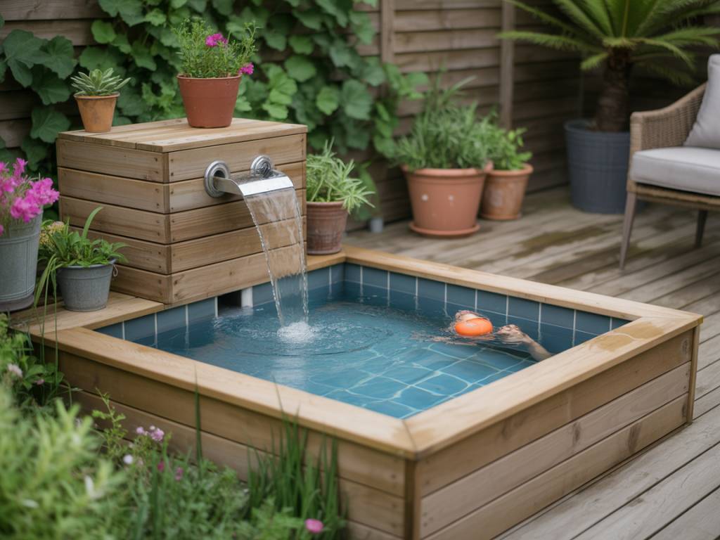 Créer une micro piscine fonctionnelle et élégante dans un petit espace extérieur
