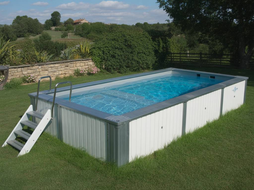 Piscine hors-sol aluminium : une solution durable et esthétique pour votre jardin