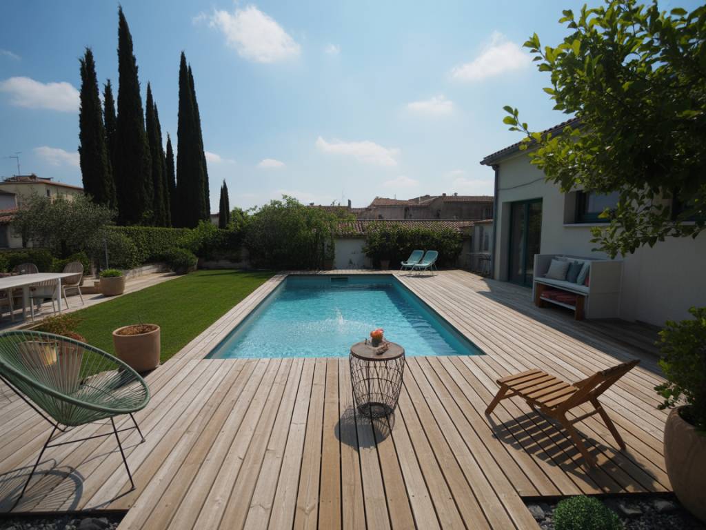 Terrasse en bois Toulouse : quelles essences privilégier pour une piscine